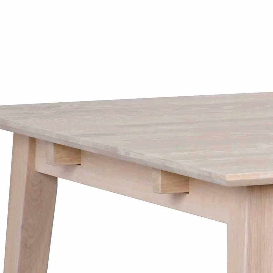 Best Wohnen White Wash Esstischgruppe aus Eiche - Pessoa (fünfteilig)