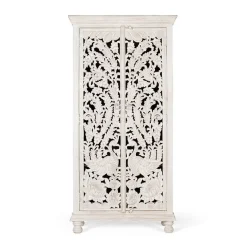 Discount Wohnen White Wash Schrank - dekoratives Design - Snake