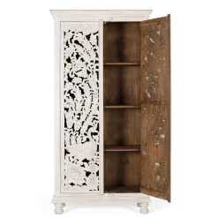 Discount Wohnen White Wash Schrank - dekoratives Design - Snake