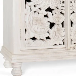 Discount Wohnen White Wash Schrank - dekoratives Design - Snake
