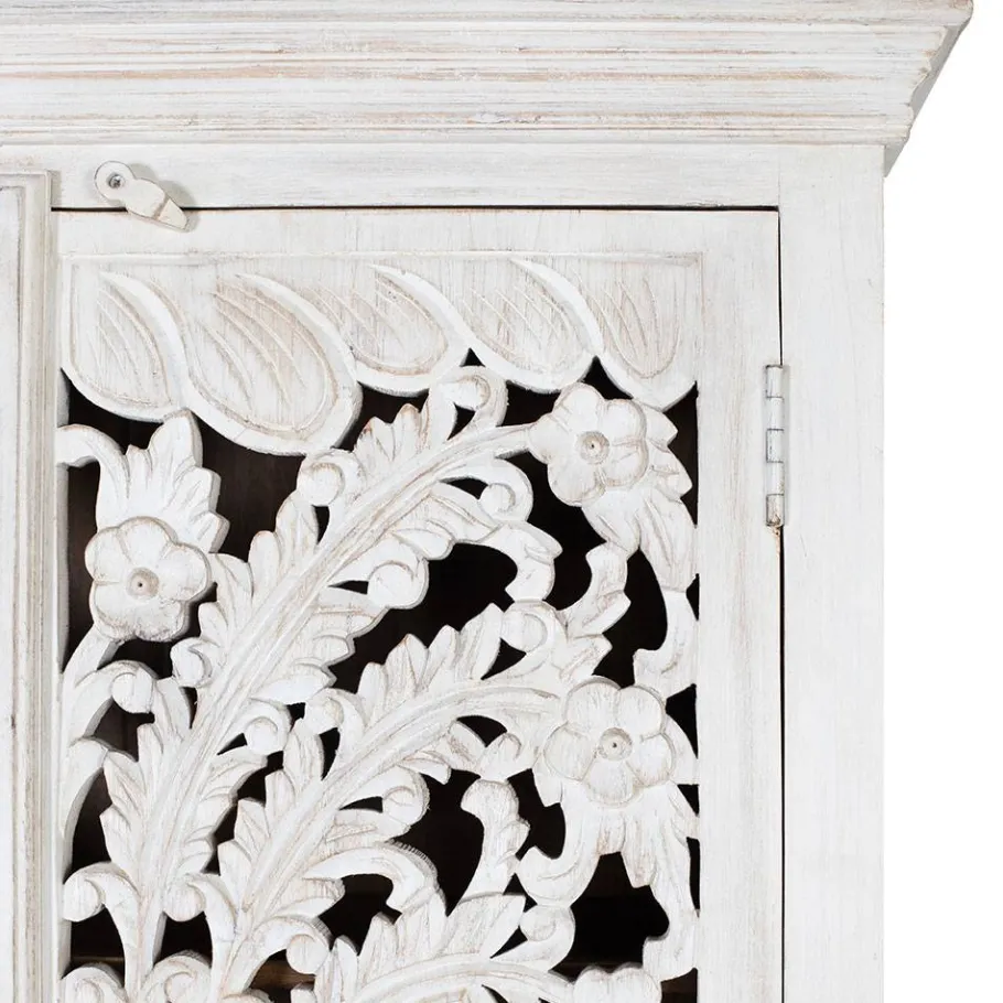 Discount Wohnen White Wash Schrank - dekoratives Design - Snake