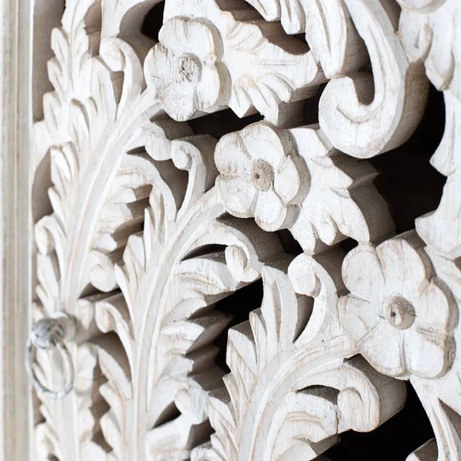 Discount Wohnen White Wash Schrank - dekoratives Design - Snake