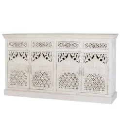 Online Wohnen White Wash Sideboard im orientalischen Stil - Capo