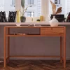 Discount Wohnen Wildbuche Schreibtisch mit Schublade & Fach - Indrya