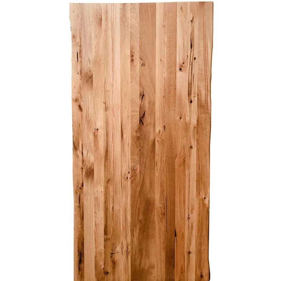 Hot Wohnen Wildeiche Baumkantentisch mit X Füßen - Vlacondra