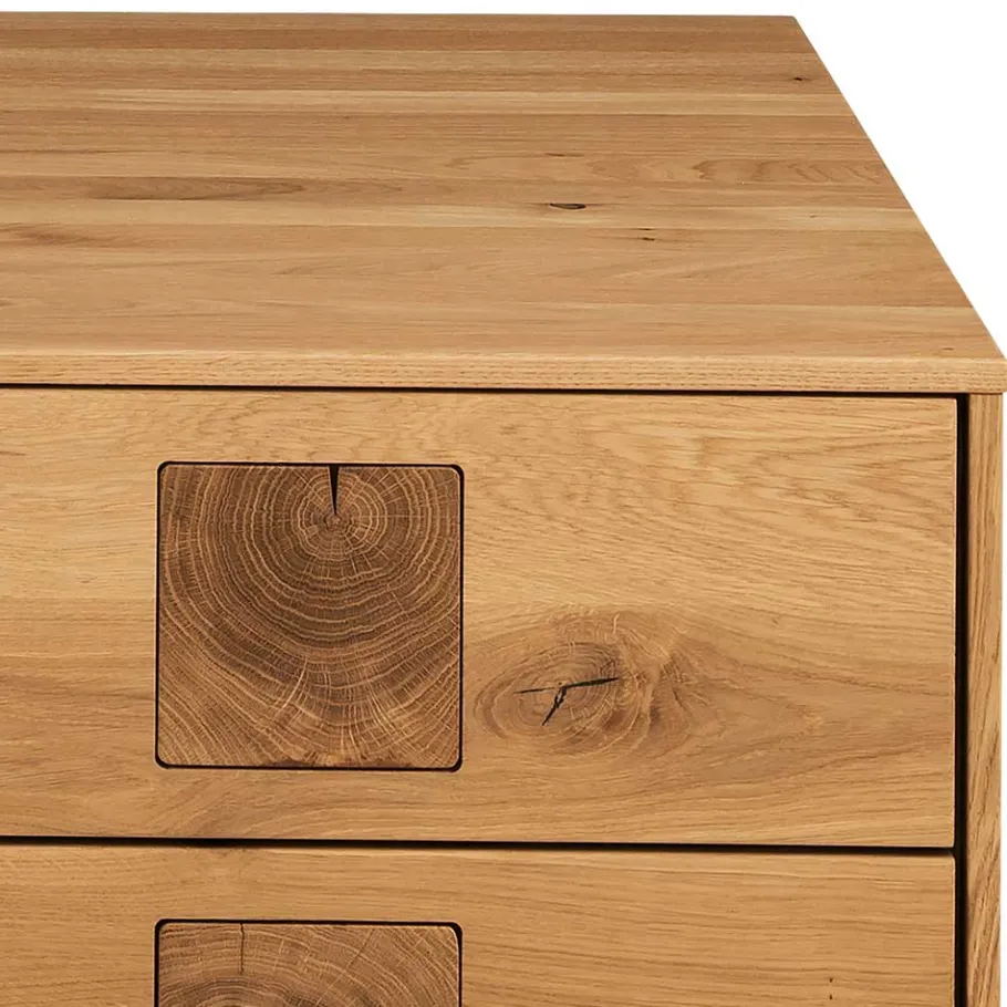 New Wohnen Wildeiche Couchtisch mit Stauraum - Millena