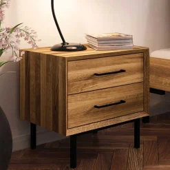 Best Wohnen Wildeiche Holzbett für Dachzimmer - Kerfa