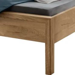 Outlet Wohnen Wildeiche Holzbett in modernem Design - Martinez