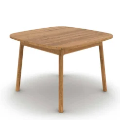 Wohnen Wildeiche Holztisch - 100 cm tief - Laida