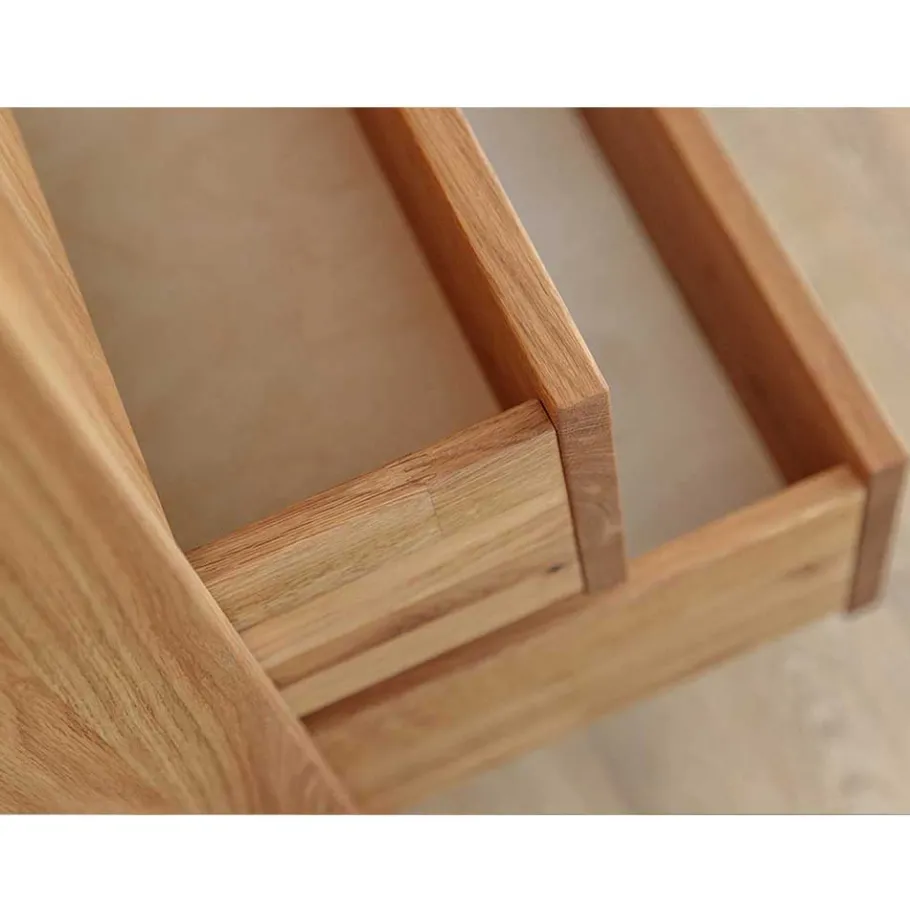 Clearance Wohnen Wildeiche Kombi-Kleiderschrank massiv - Fabijola