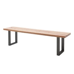 Discount Wohnen Wildeiche Loft Bank ohne Lehne - Chiano