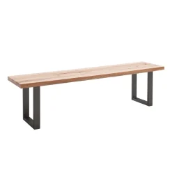 Discount Wohnen Wildeiche Loft Bank ohne Lehne - Chiano