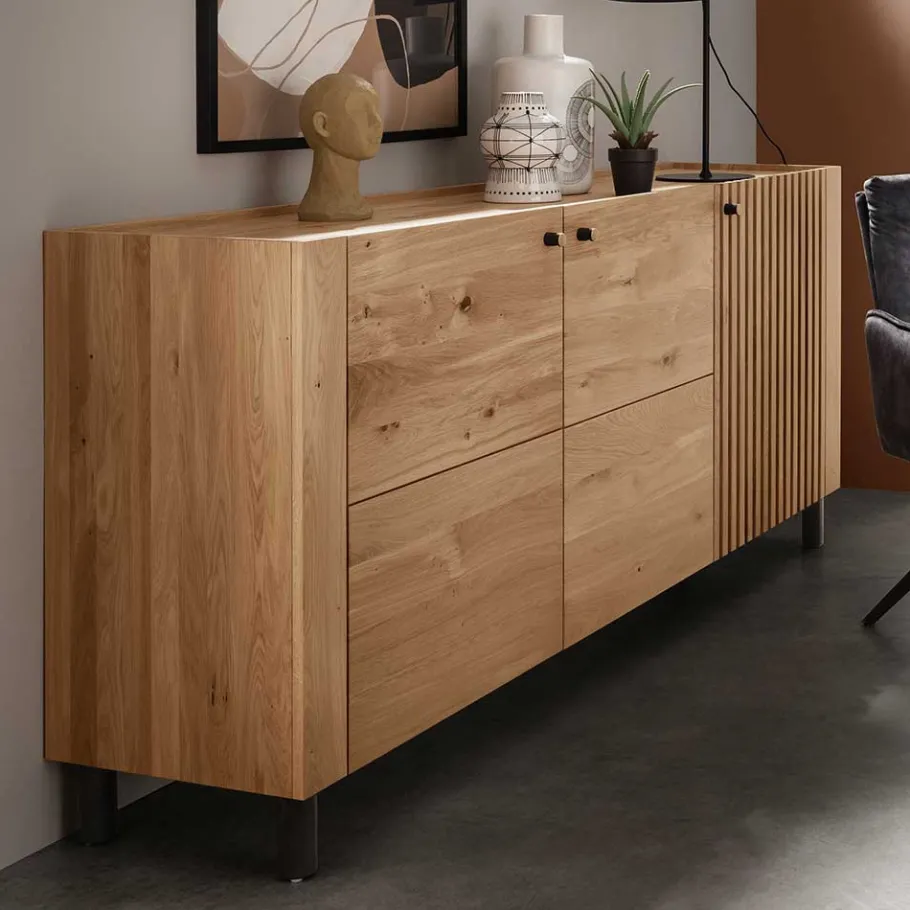 Hot Wohnen Wildeiche Sideboard im Skandi Design - Valouis