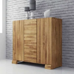 Sale Wohnen Wildeiche Sideboard Vaskov massiv geölt