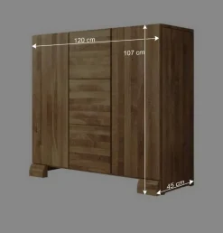 Sale Wohnen Wildeiche Sideboard Vaskov massiv geölt