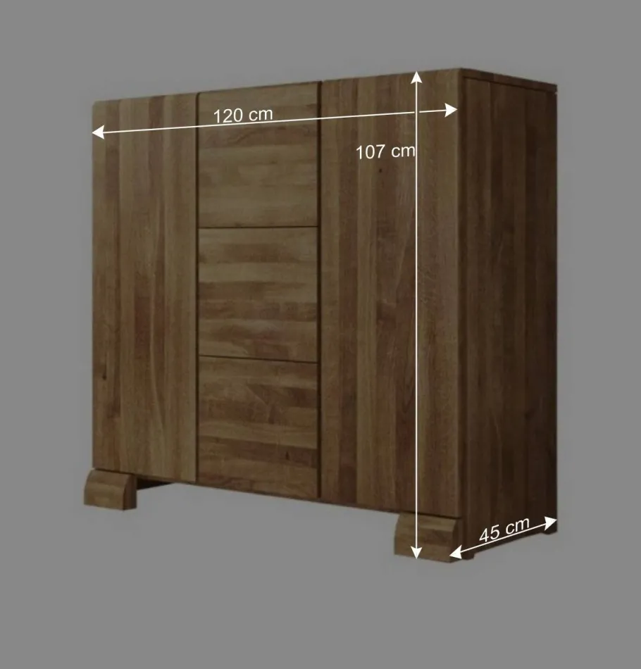 Sale Wohnen Wildeiche Sideboard Vaskov massiv geölt