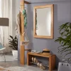 Discount Wohnen Wildeiche Standgarderobe & Spiegel - Uvinessa (dreiteilig)