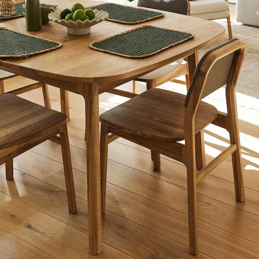 Clearance Wohnen Wildeiche Tisch - 90 cm tief - Laida