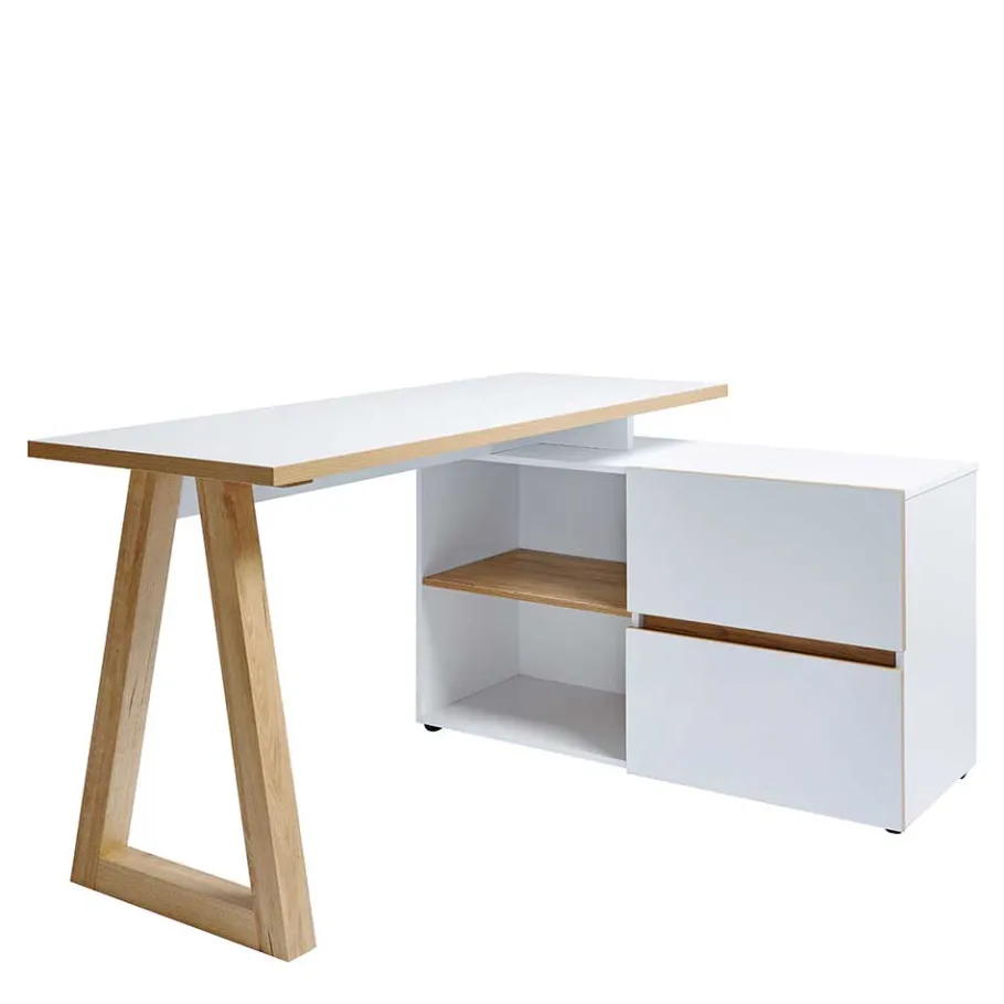 Sale Wohnen Winkel Skandi Design Schreibtisch mit Stauraum - Piatra