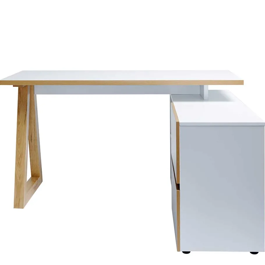 Sale Wohnen Winkel Skandi Design Schreibtisch mit Stauraum - Piatra