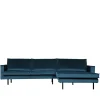 Sale Wohnen Wohnlandschaft L Sofa in Blau Samt - Cumagon