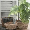 Wohnen Wohnraum Körbe aus Rattan Graubraun - Vodenas (dreiteilig)