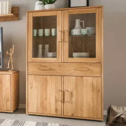 Hot Wohnen Wohnwand Highboard aus Holz - Teano