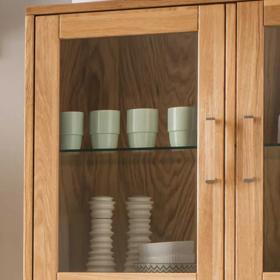 Hot Wohnen Wohnwand Highboard aus Holz - Teano