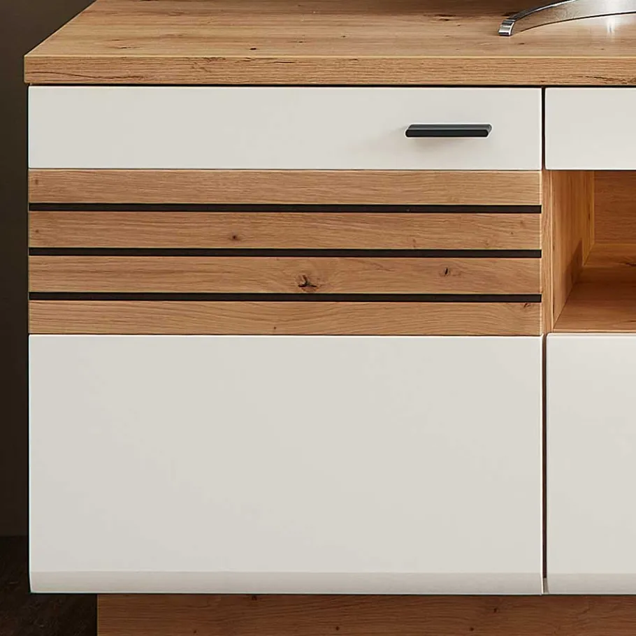 Best Wohnen Wohnwand Möbel Zusammenstellung 239 cm breit - Niam (dreiteilig)
