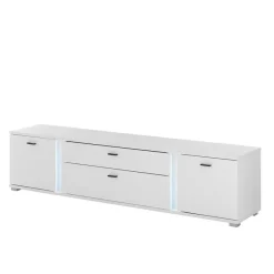 Clearance Wohnen Wohnwandmöbel mit LED Licht Set - Tirol (vierteilig)