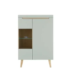 Discount Wohnen Wohnzimmer Anbauwand im Skandi Design - Armina (vierteilig)