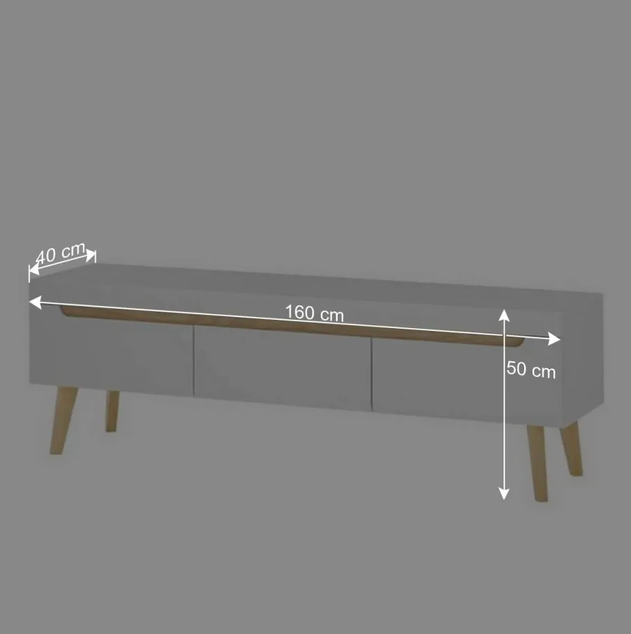 Best Wohnen Wohnzimmer Anbauwand Möbel Kombi - Ginko (dreiteilig)