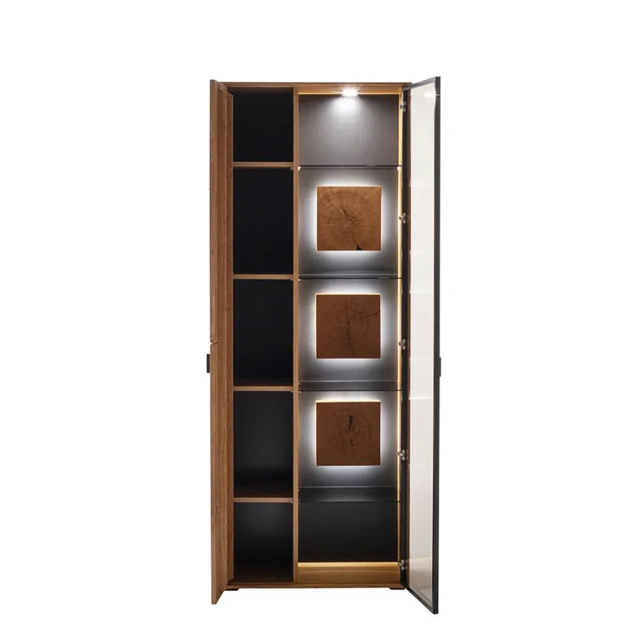 New Wohnen Wohnzimmer Anbauwand Möbel Set - Drinidad (dreiteilig)