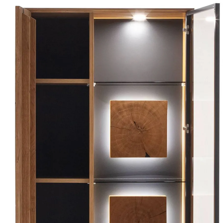 New Wohnen Wohnzimmer Anbauwand Möbel Set - Drinidad (dreiteilig)