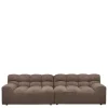 Discount Wohnen Wohnzimmer Couch in Dunkelbraun Melange - Annatto