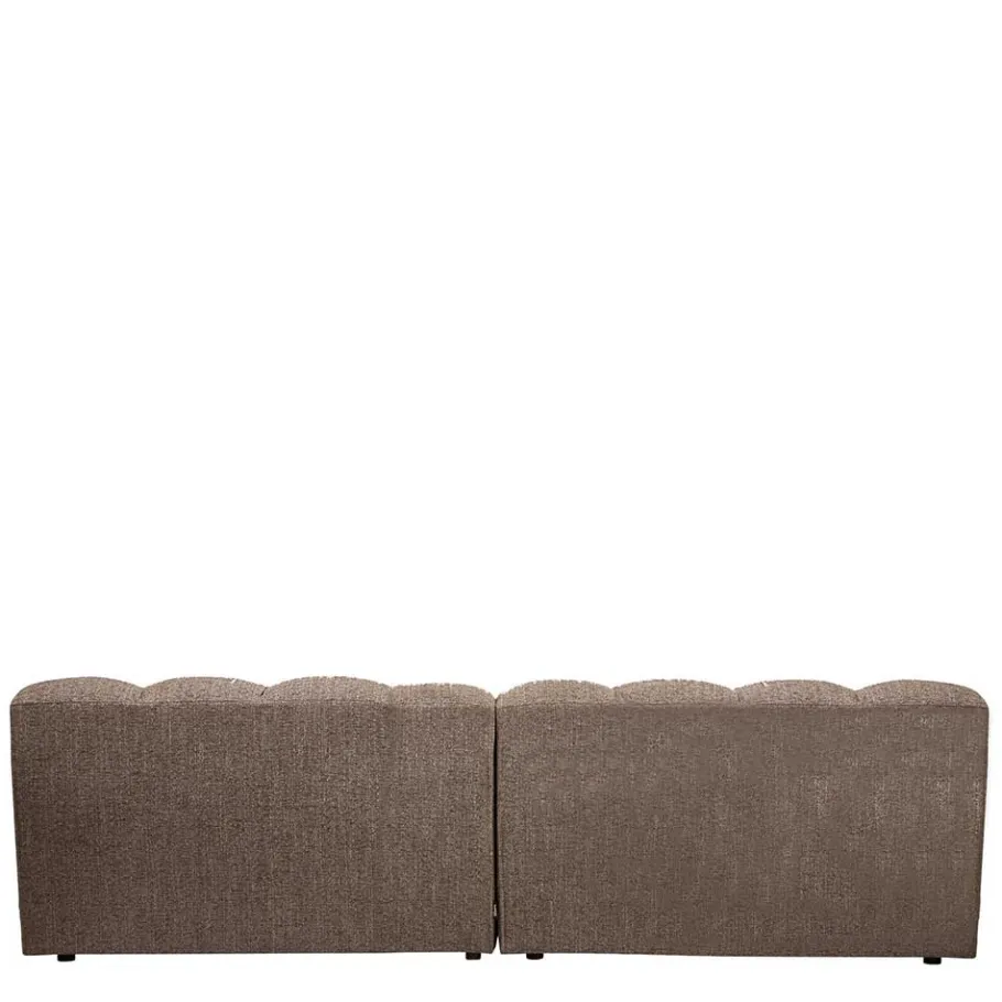 Discount Wohnen Wohnzimmer Couch in Dunkelbraun Melange - Annatto