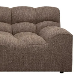 Discount Wohnen Wohnzimmer Couch in Dunkelbraun Melange - Annatto