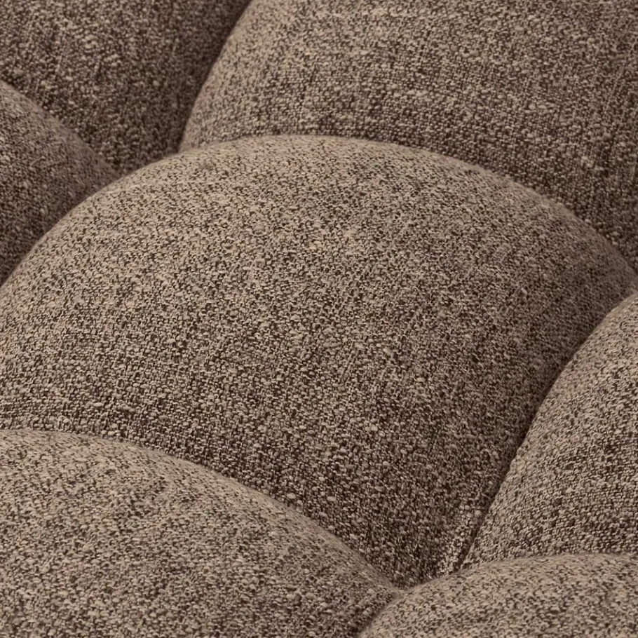Discount Wohnen Wohnzimmer Couch in Dunkelbraun Melange - Annatto