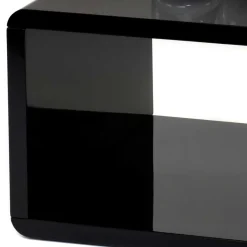 Outlet Wohnen Wohnzimmer Couchtisch in Schwarz hochglänzend - Jusip