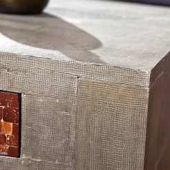 New Wohnen Wohnzimmer Couchtisch Rembia in Silber