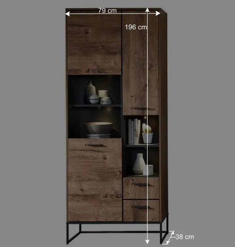 Best Wohnen Wohnzimmer Design Wohnwand Möbelset - Xindus (vierteilig)