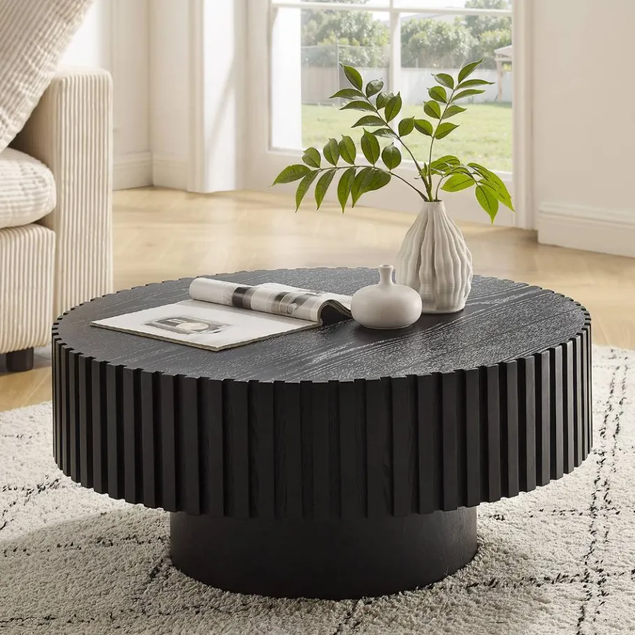 Discount Wohnen Wohnzimmer Designtisch in Schwarz - Monika
