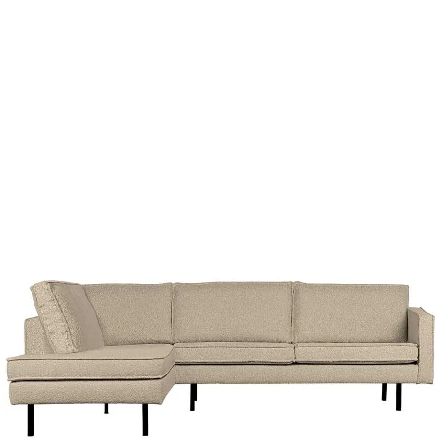 Sale Wohnen Wohnzimmer Ecksofa in Beige Boucle - Glamoure