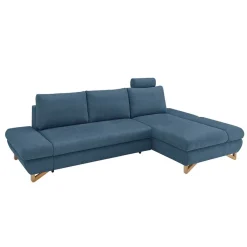 Wohnen Wohnzimmer Ecksofa in Blau - Baonga