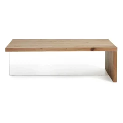 New Wohnen Wohnzimmer Eichentisch Bondoville mit Glas Fuß