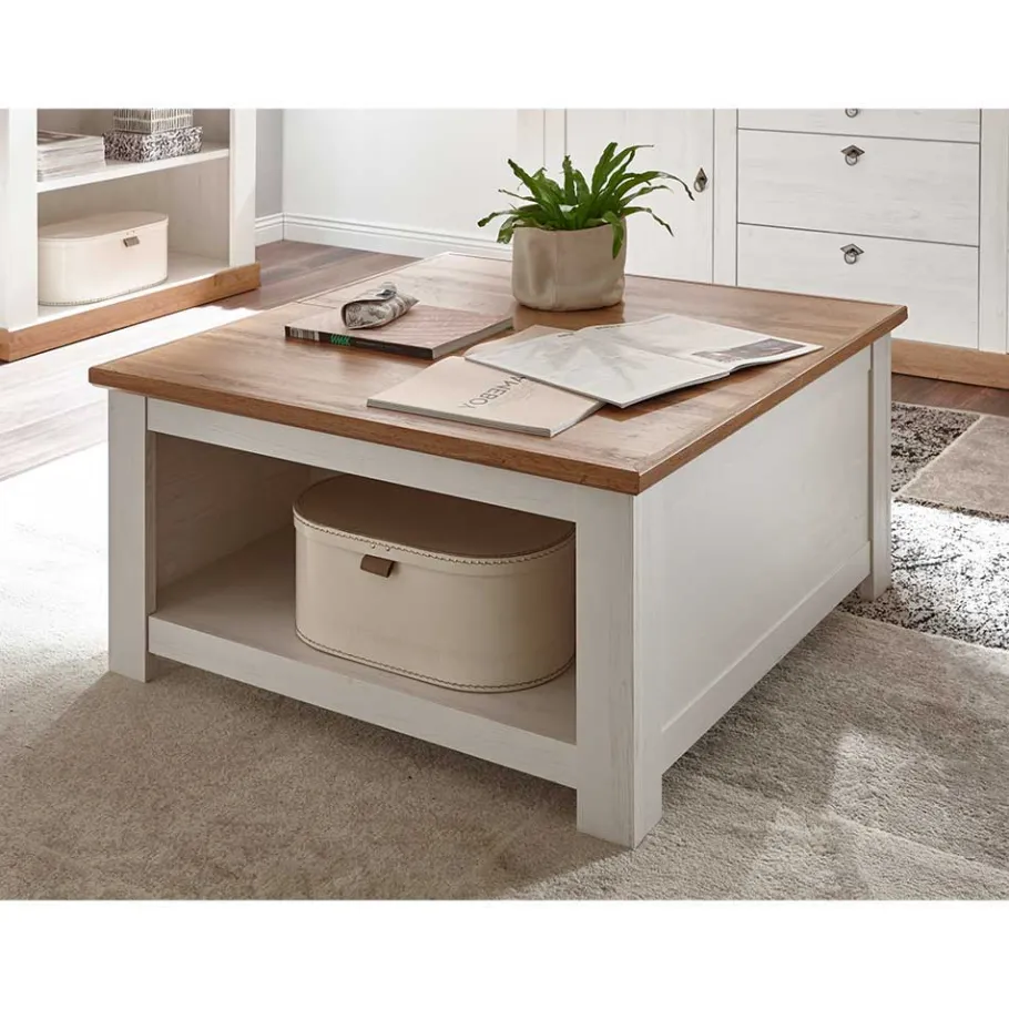 Discount Wohnen Wohnzimmer Landhausmöbel Set - Diatara (sechsteilig)