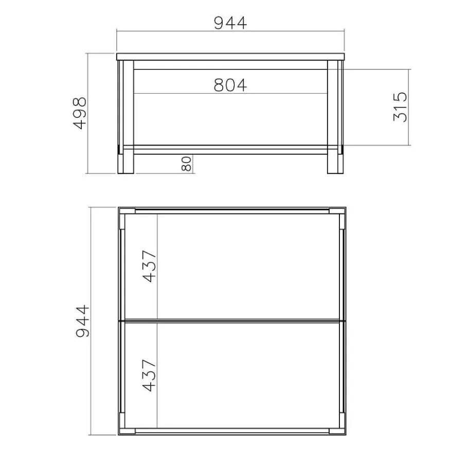 Discount Wohnen Wohnzimmer Landhausmöbel Set - Diatara (sechsteilig)