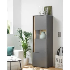 New Wohnen Wohnzimmer Möbel Wohnwand günstig - Ahilav (vierteilig)