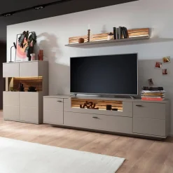 Sale Wohnen Wohnzimmer Möbelset in Grau - Teorina (dreiteilig)