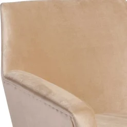 Hot Wohnen Wohnzimmer Polstersessel in Beige Samtvelours - Enzuena